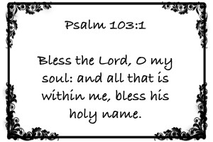 Psalm 103 1 9WB